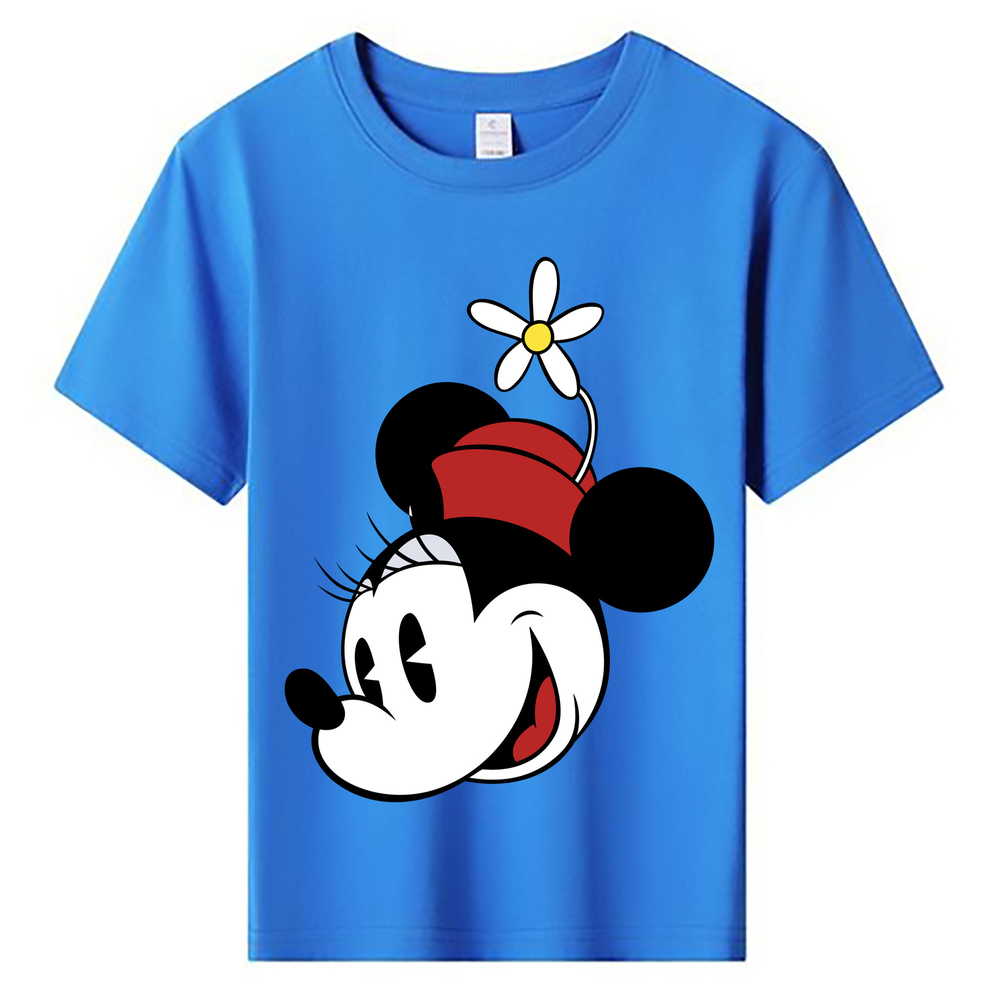 ミッキーマウス Mickey Mouse 綿100％キッズTシャツ（フロントプリント）